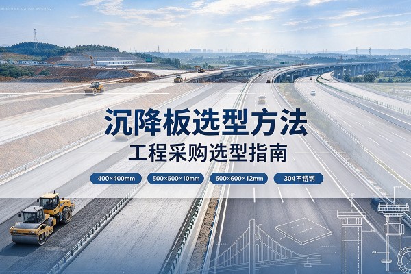 利州沉降板选择方法