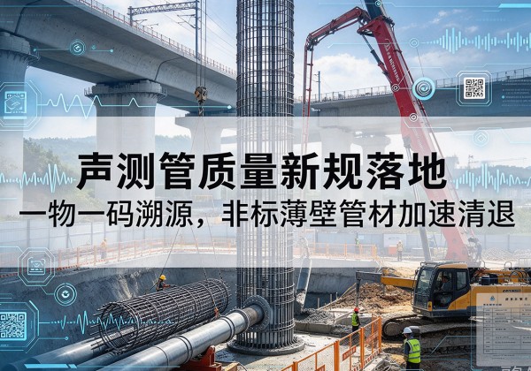 利州声测管质量新规落地，一物一码溯源，非标薄壁管材加速清退