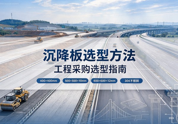 利州沉降板选择方法